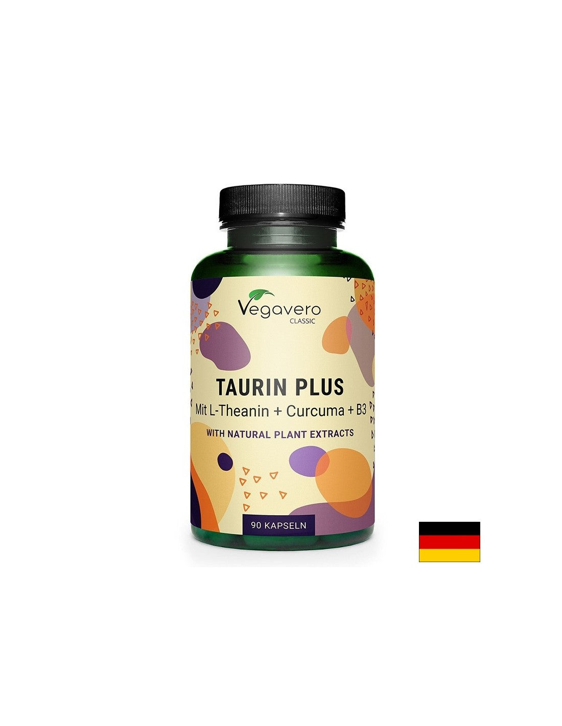 Proti stresu a únave - taurín + L -theanín, kurkuma a vitamín B3, 90 kapsúl