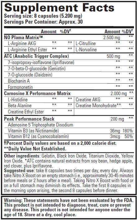 Nitro X Boost 240 kapsúl