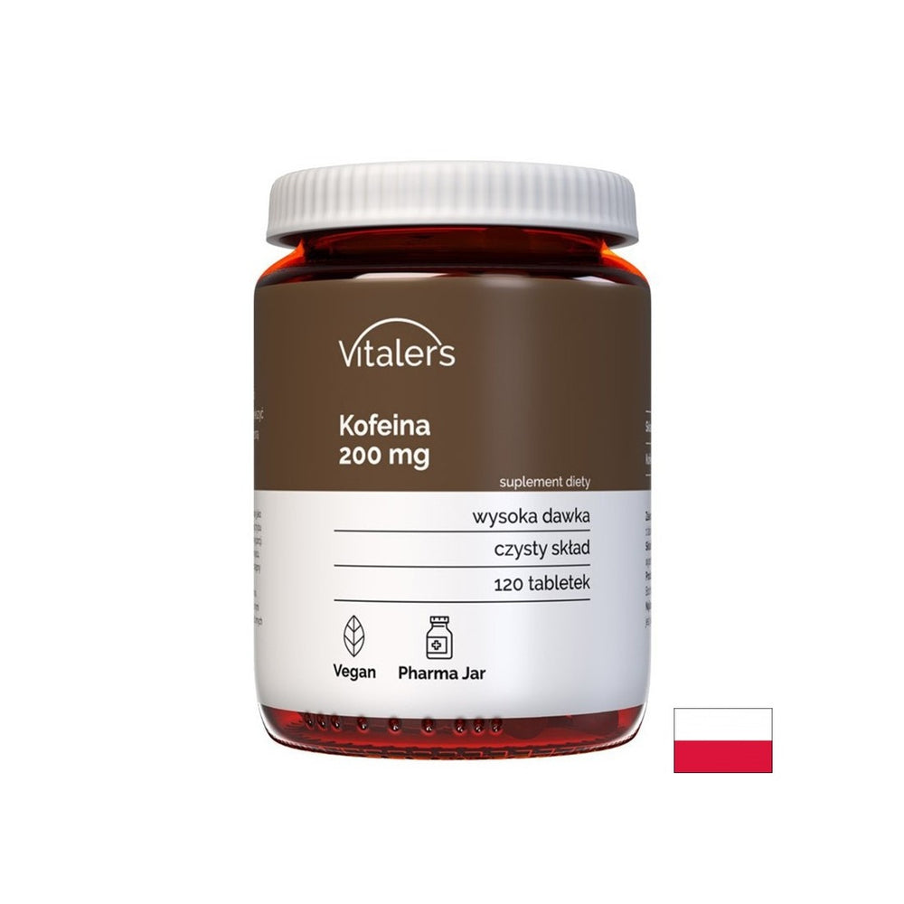 Stimuluje funkciu energie a mozgu - kofeín, 200 mg x 120 tabliet