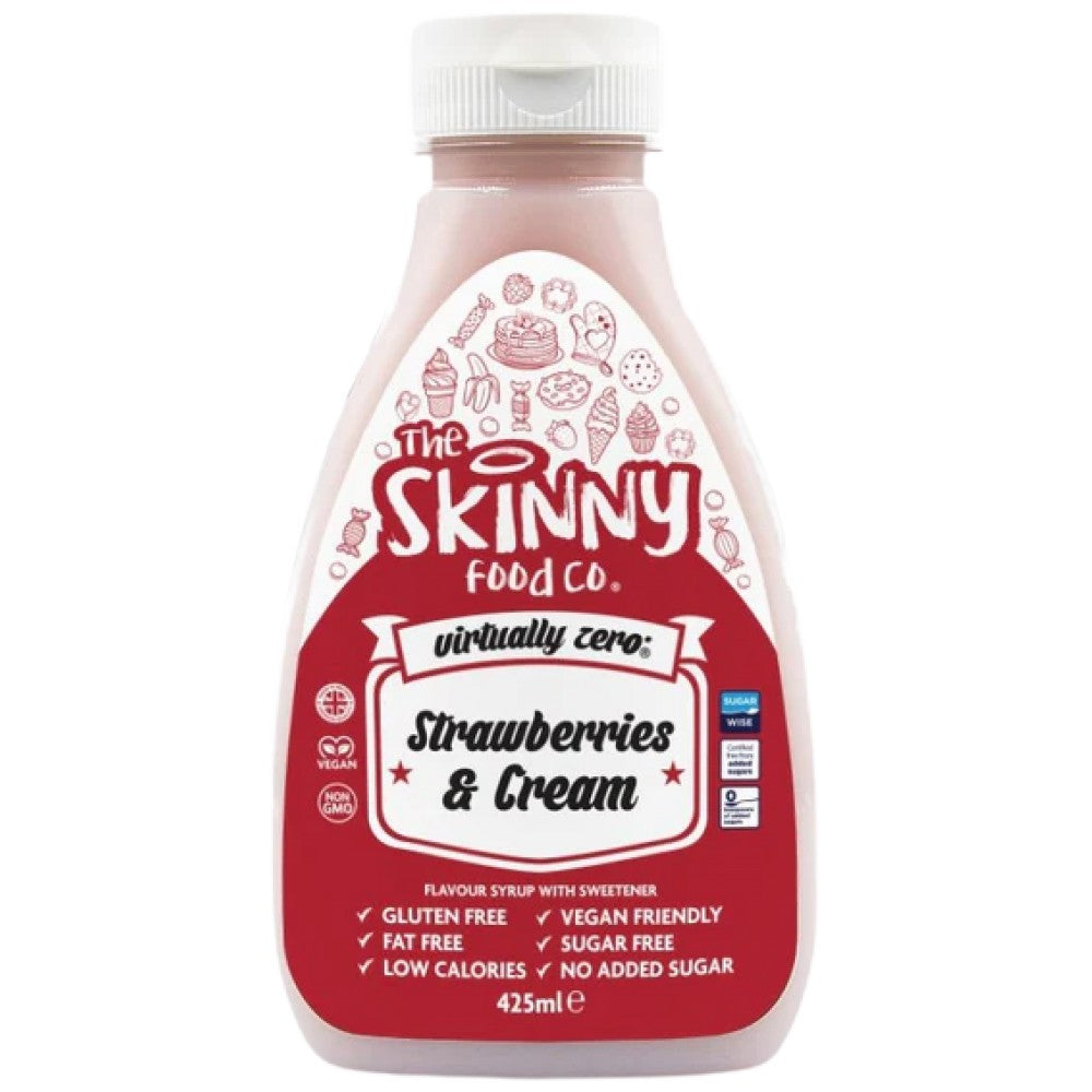 Chudý sirup Strawberry Cream - 425 ml
