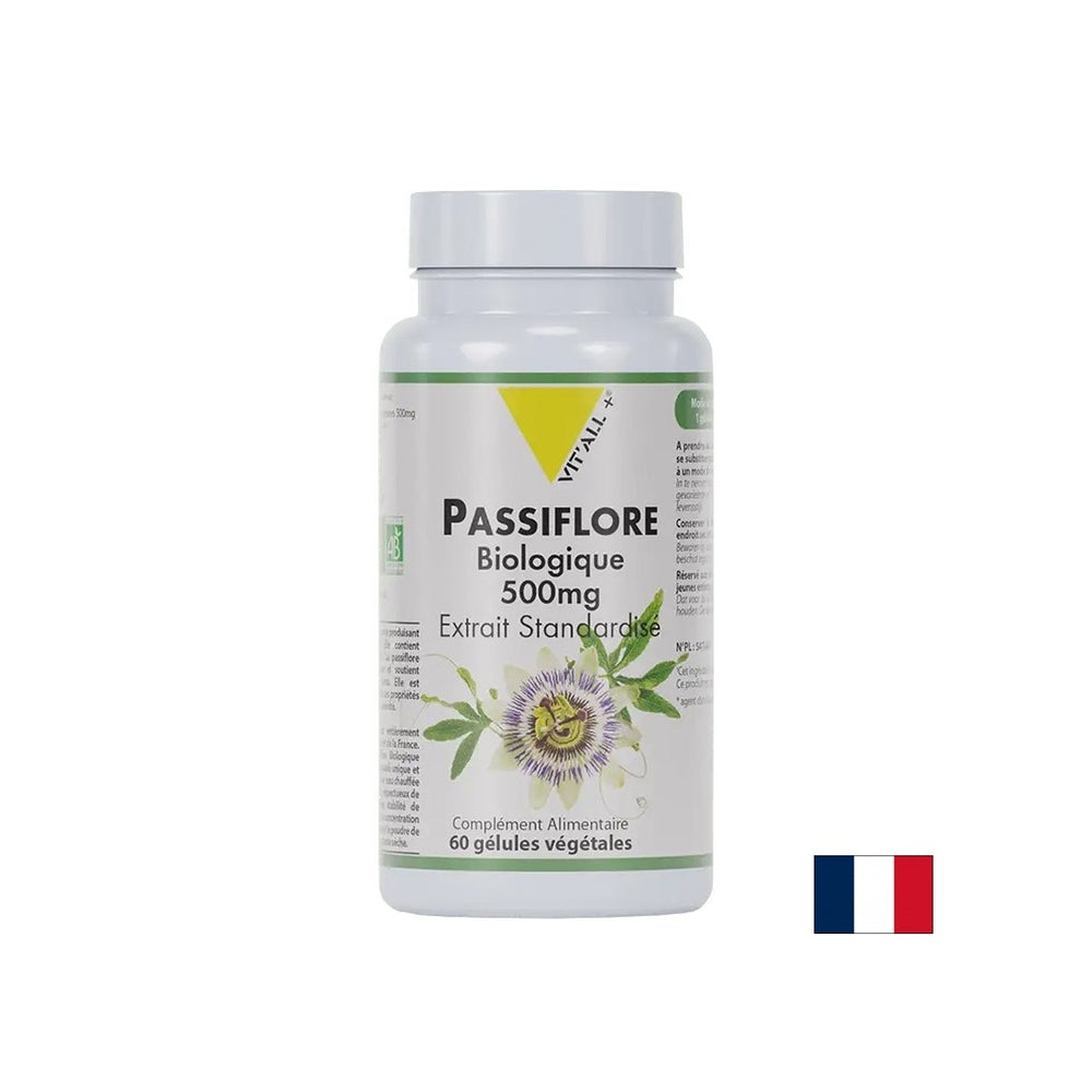 Stres a nespavosť - Passionflower, Bio, 500 mg x 60 kapsúl
