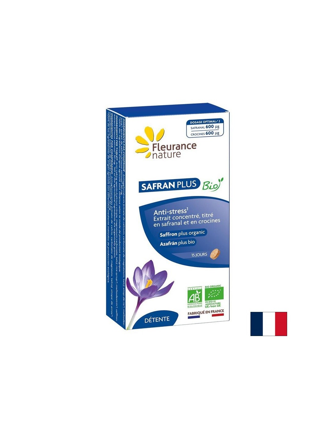 Stres a dobrá nálada - Bio šafran, 30 mg x 15 tabliet