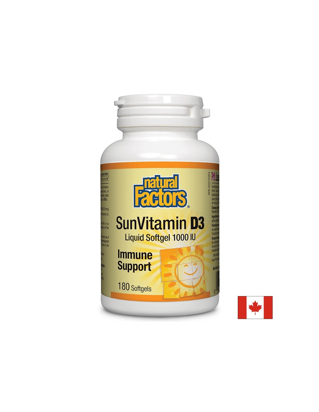 Sunvitamin D3 1000 IU - 180 gélových kapsúl