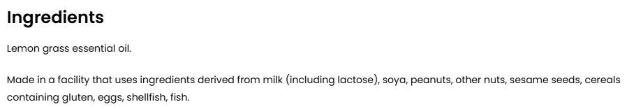 Esenciálny olej z citrónovej trávy - 15 ml