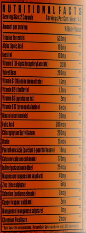 Testo Boost | s Tribulus, vitamínmi a minerálmi - 90 kapsúl