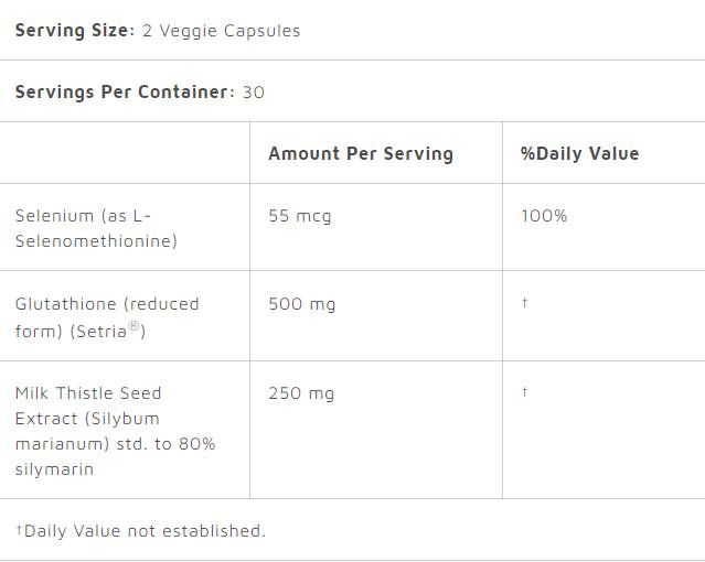 Glutatión + bodliak na mlieko - 60 kapsúl