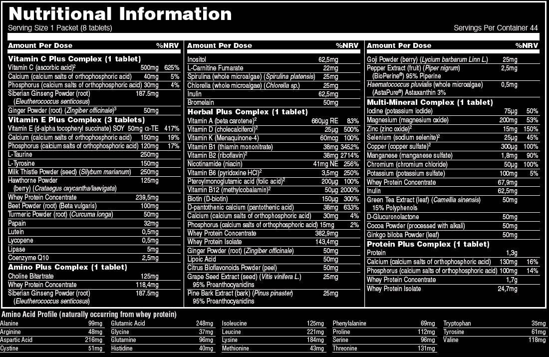 Animal Pak - 44 balení