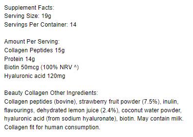 Krása kolagén s kolagénovými peptidmi a kyselinou hyalurónovou - 271 gramov