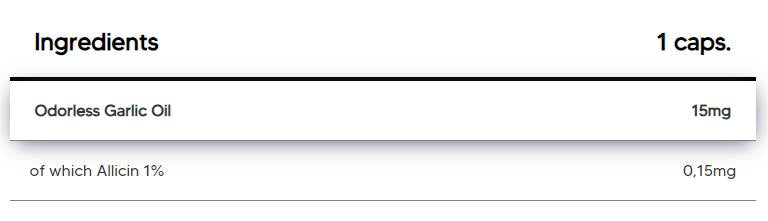 Cesnak 15 mg | s 1% allicín - 120 kapsúl