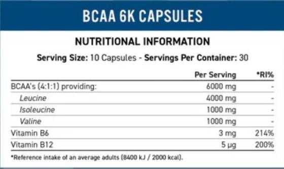BCAA 6K - 300 kapsúl