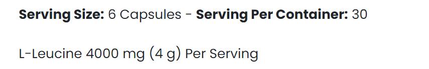 Leucine 4K - 180 kapsúl