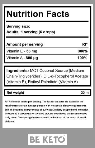 Vitamín A+E v kvapkách - 30 ml