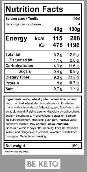 Keto Tortilla - 4 x 40 gramov