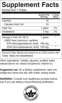 Citrónová príchuť omega 3 1000 mg - 150 gélových kapsúl