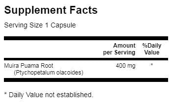 Muira Puama Root 400 mg 90 kapsúl