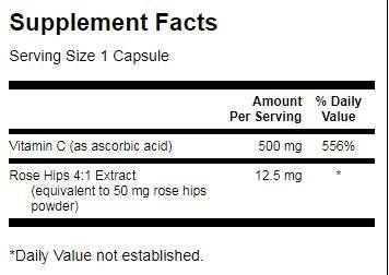 Vitamín C s ružovými bokmi 500 mg - 250 kapsúl