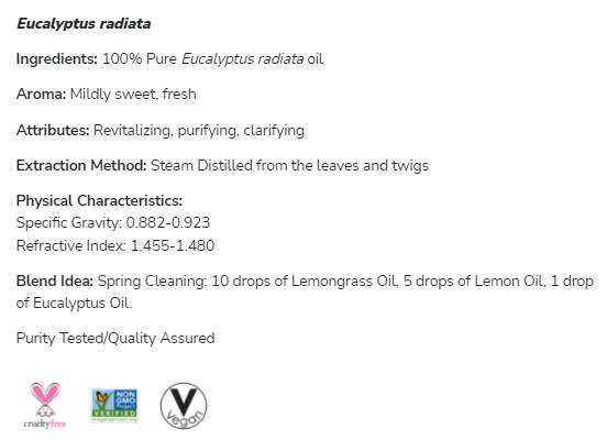 Eukalyptus Radiata Oil | 100% čistý eukalyptový radiata - 30 ml