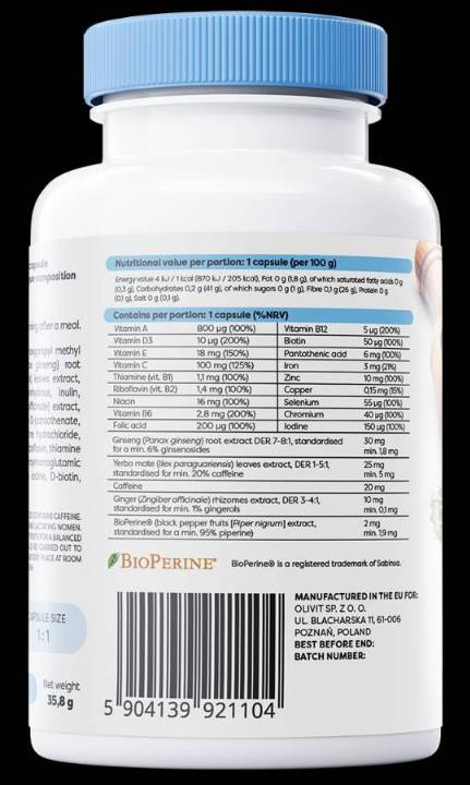 Multivitamín s Yerba Mate - 90 kapsúl