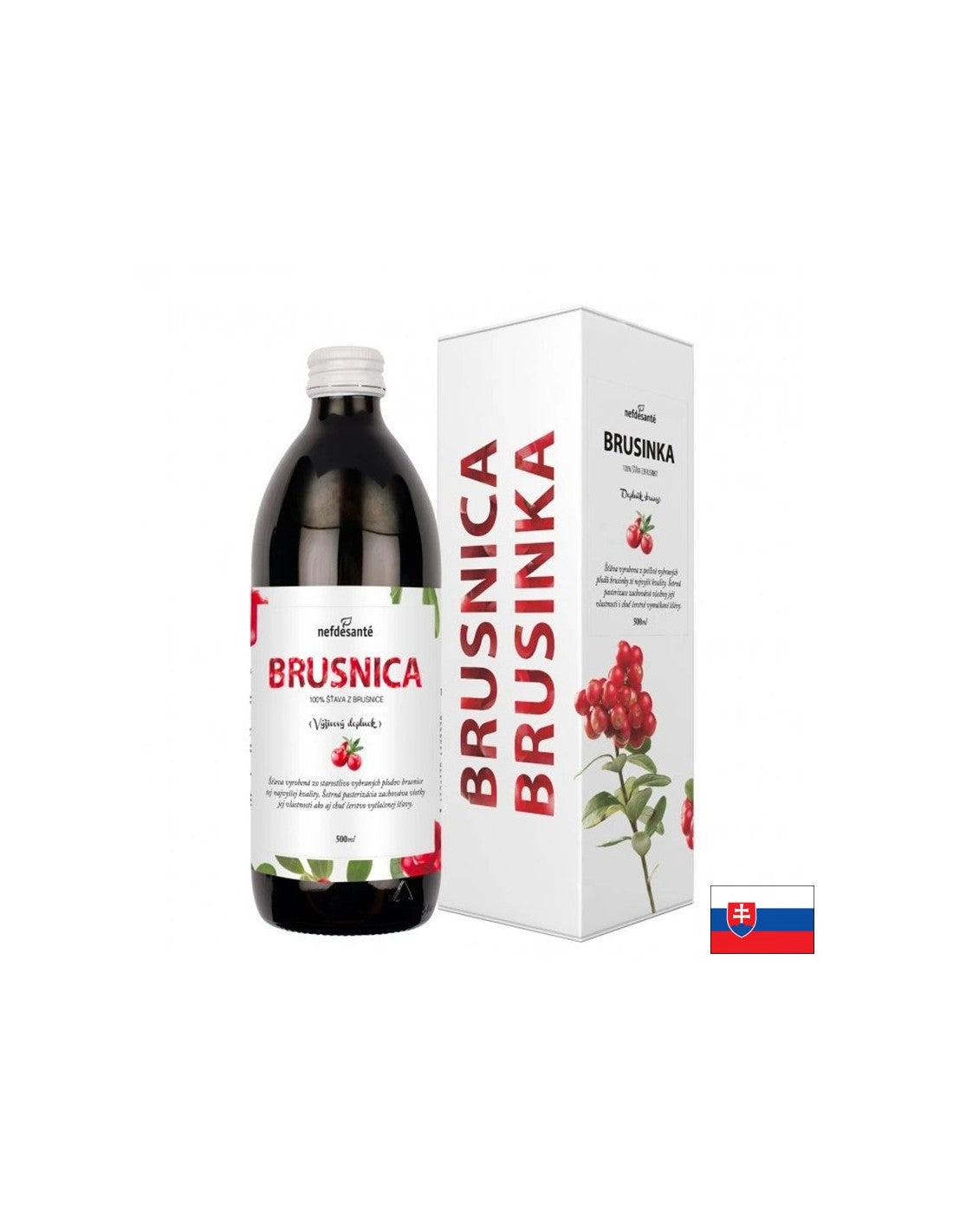 Brusnicová šťava pre močový trakt, 500 ml, 10 dávok