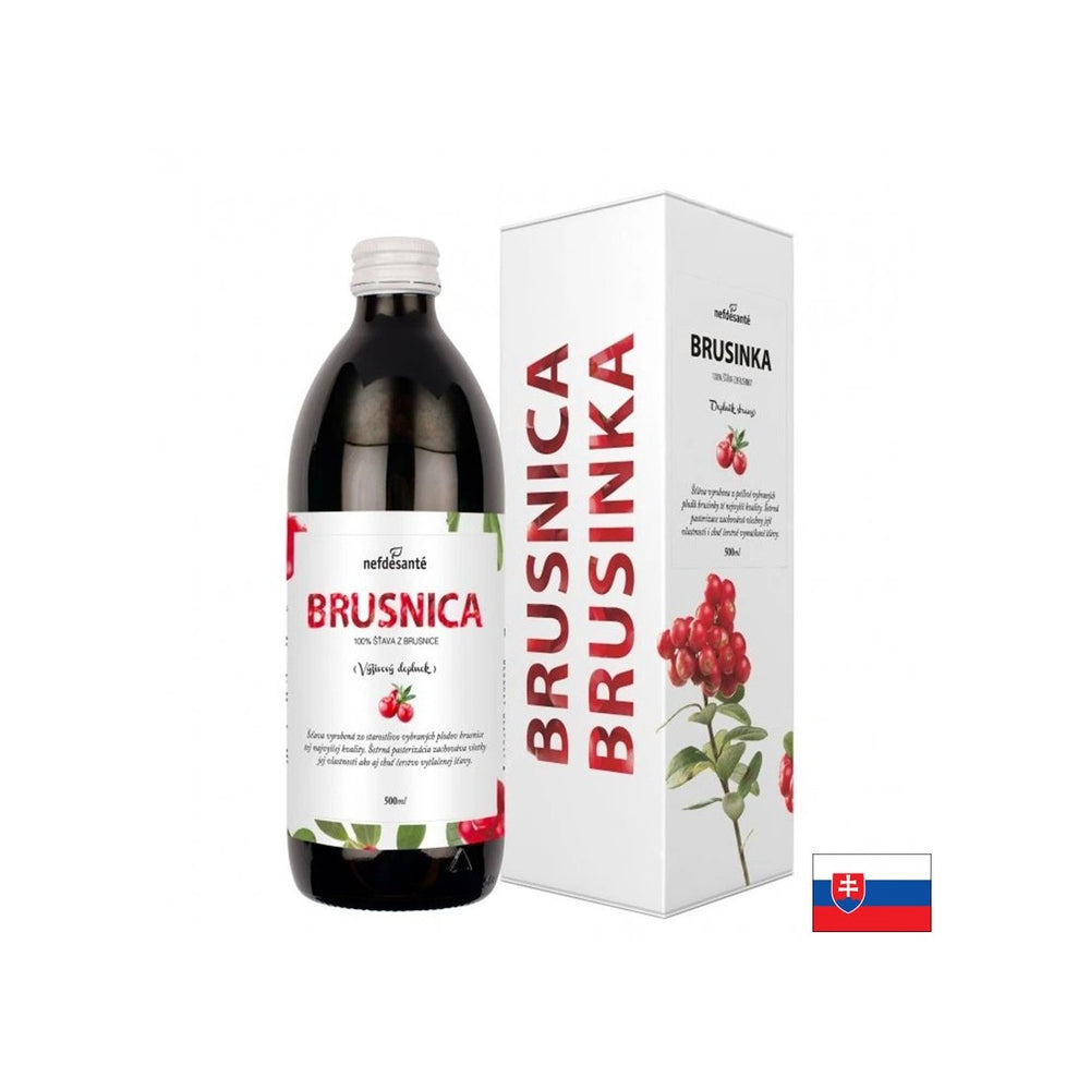 Brusnicová šťava pre močový trakt, 500 ml, 10 dávok