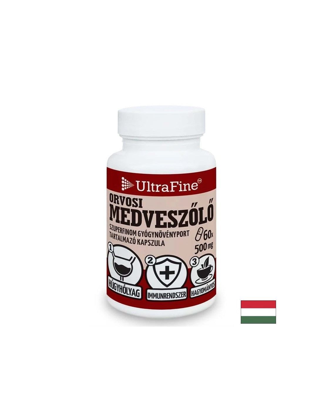 Močové zdravie - Bearberry (Leaf), 500 mg x 60 kapsúl