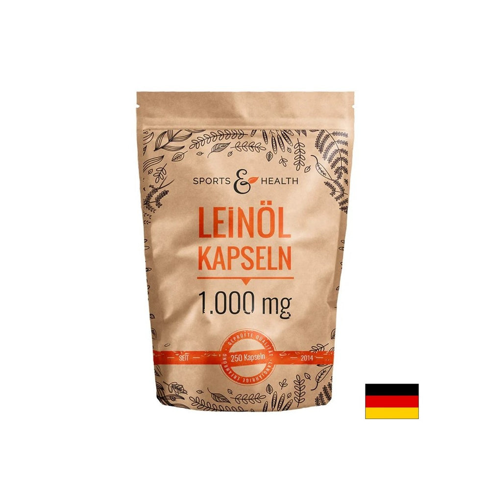 Na podporu imunity, funkcie srdca a mozgu - ľanový olej, kapsuly 1 000 mg x 250