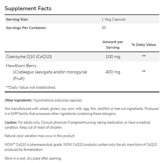 COQ10 100 mg | s bobuľou Hawthorn - 90 kapsúl