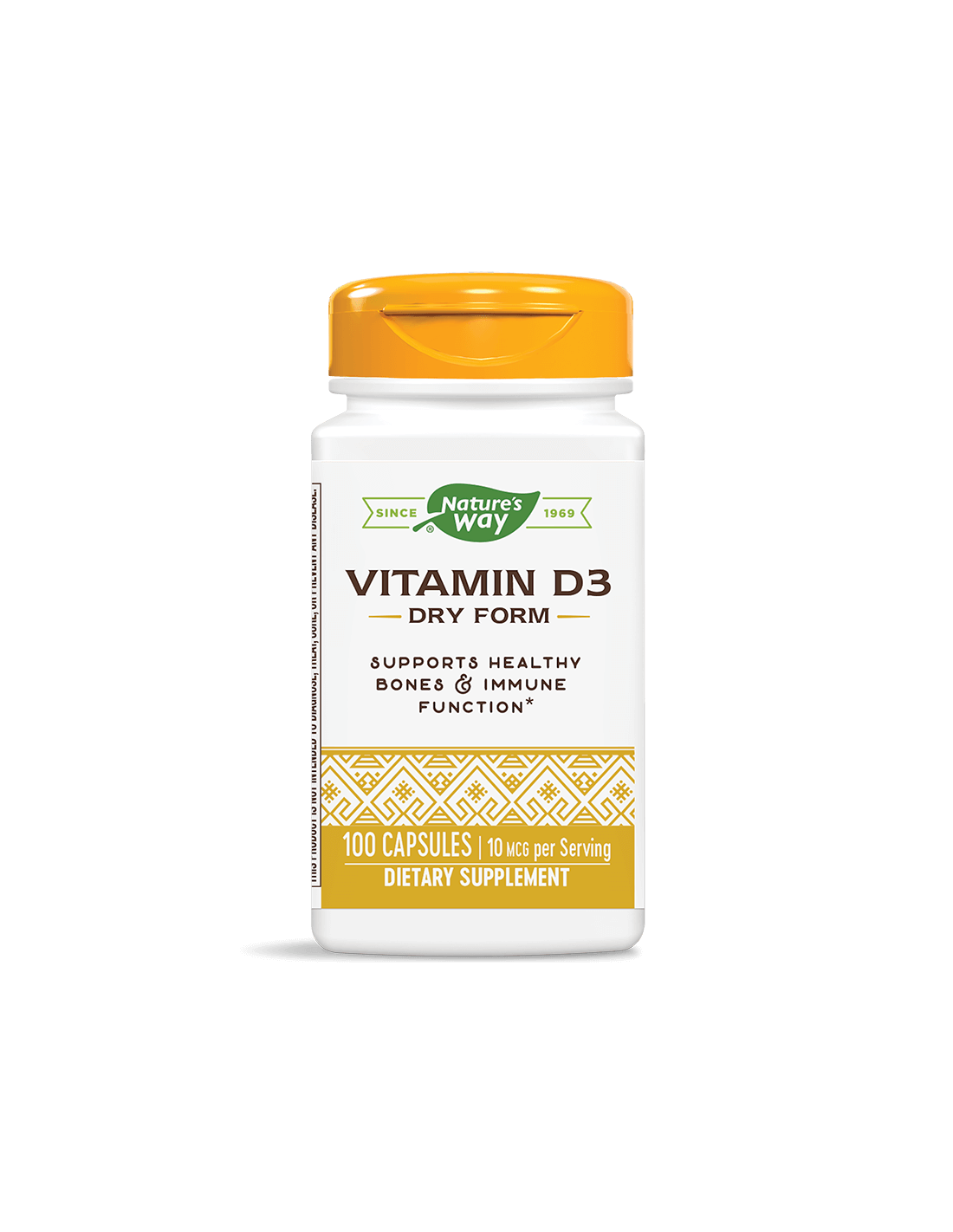 Vitamín D3 suchý tvar/ vitamín D3 (suchý) 400 IU x 100 kapsuly príroda