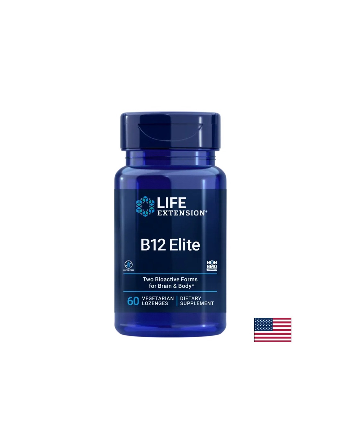 Vitamín B12, 1000 µg (5'-deoxyadenosylcobalamín, metylcobalamín), 60 pastilkov