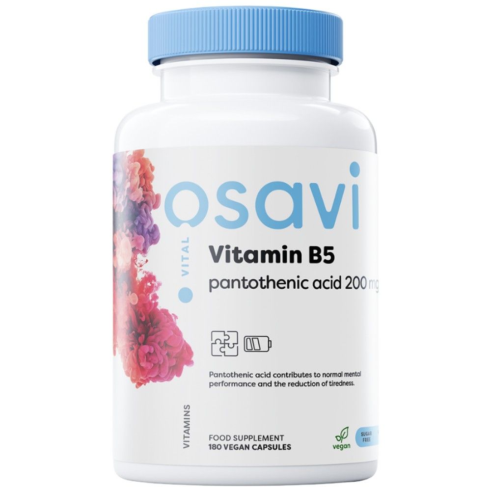 Vitamín B5 | Kyselina pantoténová 200 mg - 180 kapsúl