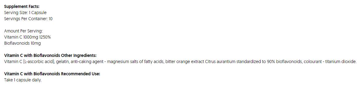 Vitamín C 1000 mg | s bioflavonoidmi - 60 kapsúl