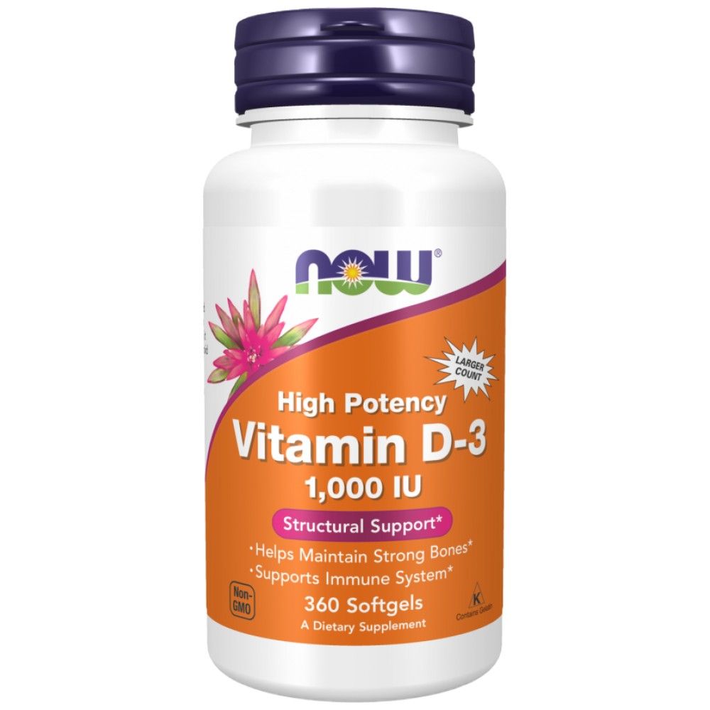Vitamín D -3 1000 IU - 180 gélových kapsúl