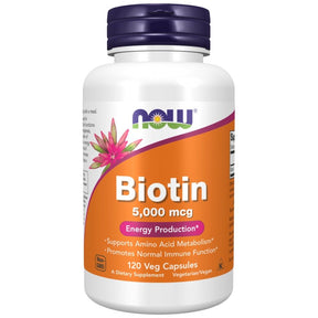 Biotin 5000 mcg - 120 capsules - Nutra Best Europe
