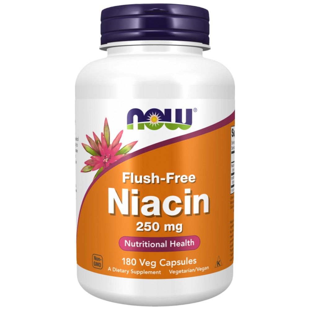 Niacín bez splachovania 250 mg - 180 kapsúl