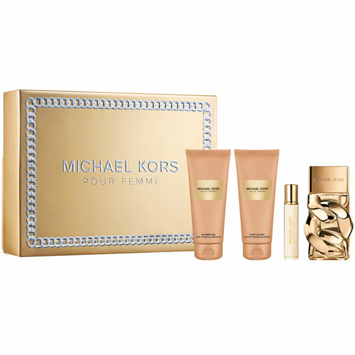 <tc>MICHAEL KORS</tc> Pour Femme Eau De Parfum Spray 100ml Set 4 kusy