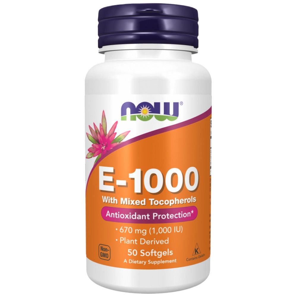 Vitamín E -1000 Prírodné - 50 gélových kapsúl