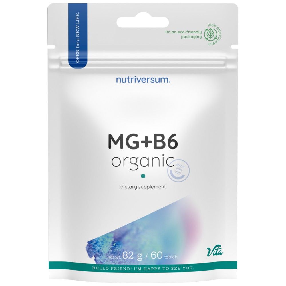 Mg + B6 | Organický horčík + vitamín B6 - 60 tabliet