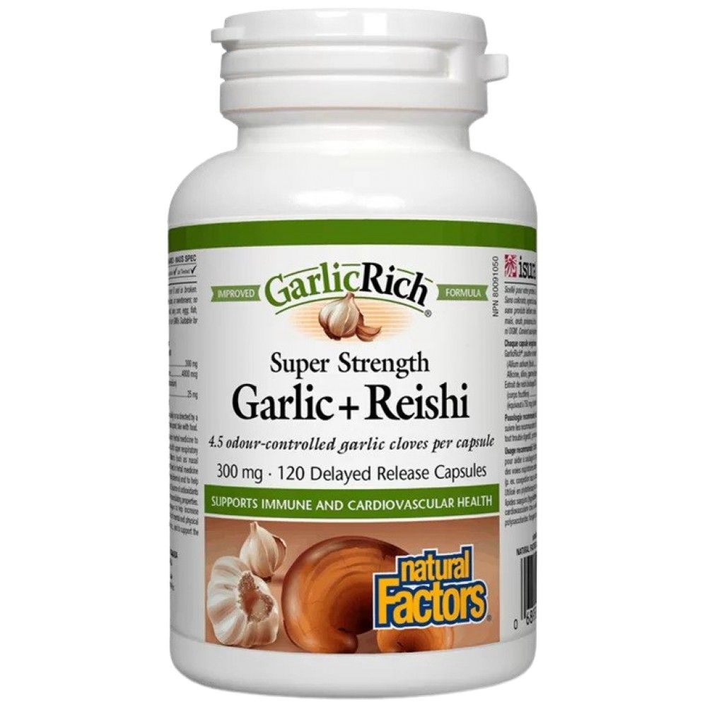 Garlicrich® Super Strength | Cesnak plus reishi - 120 kapsúl