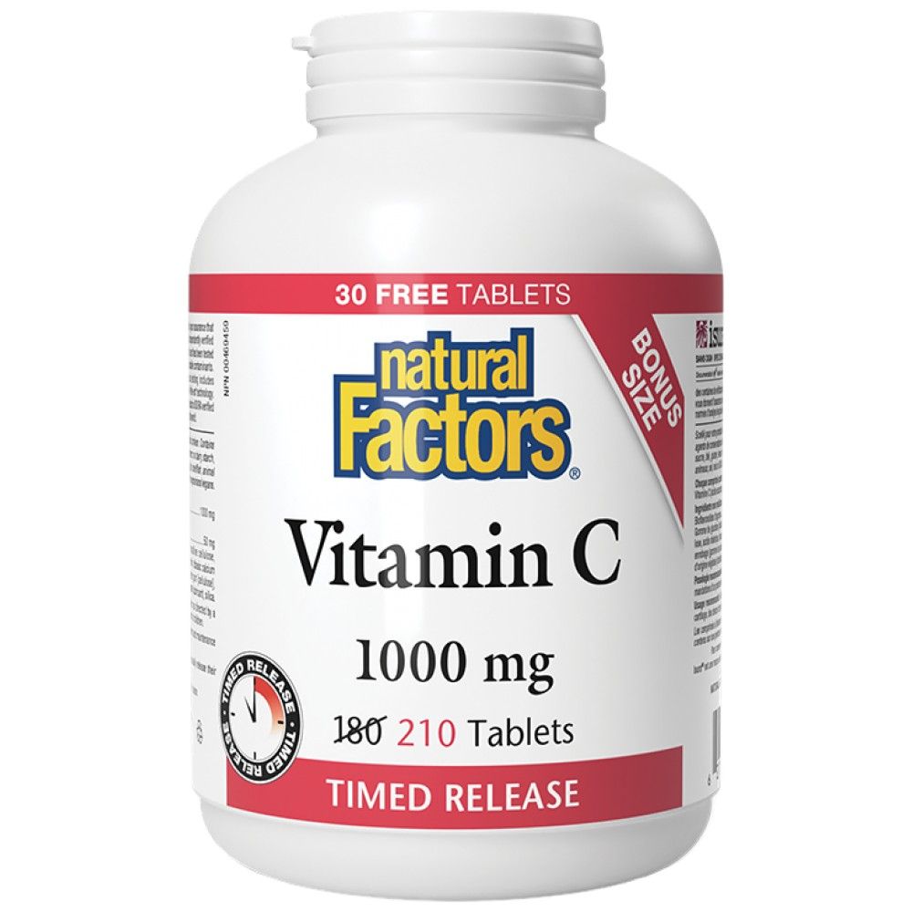 Vitamín C 1000 mg | Načasované vydanie - 210 tabliet