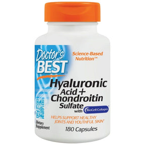BEST Hyaluronic Acid + Chondroitin Sulfate / with BioCell Collagen - 180 capsules - Nutra Best Europe