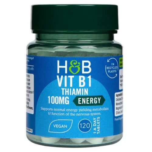 Vitamín B1 (vitamín B1) 100 mg 120 tabliet Holland & Barrett