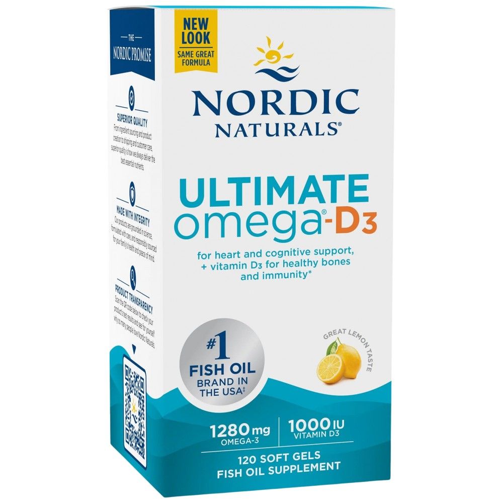 Ultimate Omega -D3 1280 mg - 120 gélových kapsúl