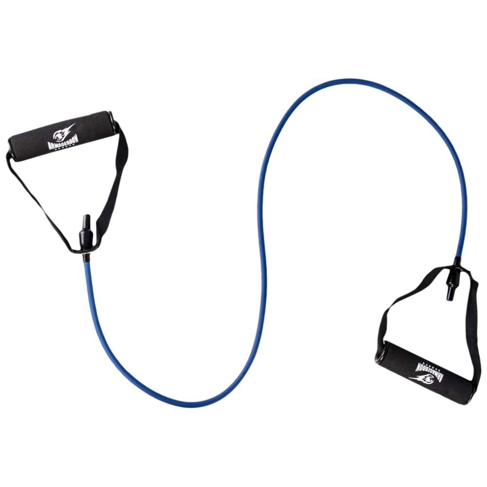 Fitness Band s úchopmi - 10 kg (modrá) / fitness pás s úchopmi - 10 kg