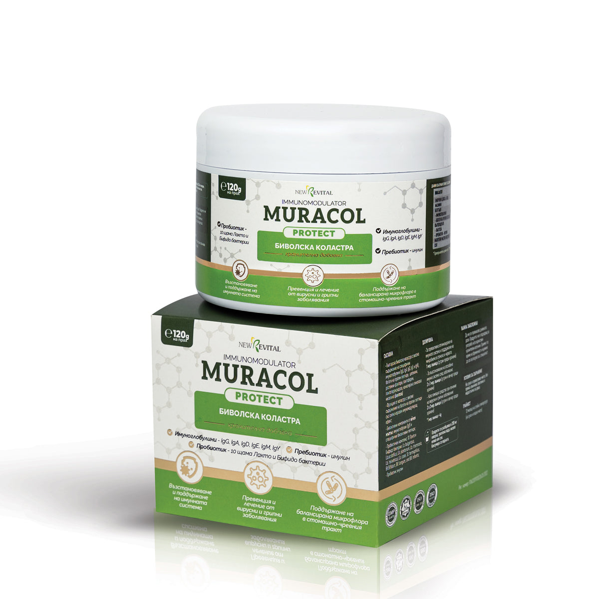 100% lipozomálne byvolie kolostrum 120 g <tc>Muracol</tc> Chrániť | HALAL