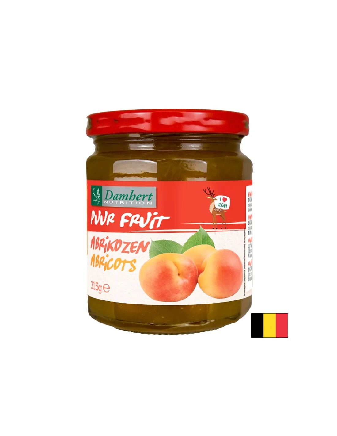 100% marhuľový džem (bez cukru), 315 g