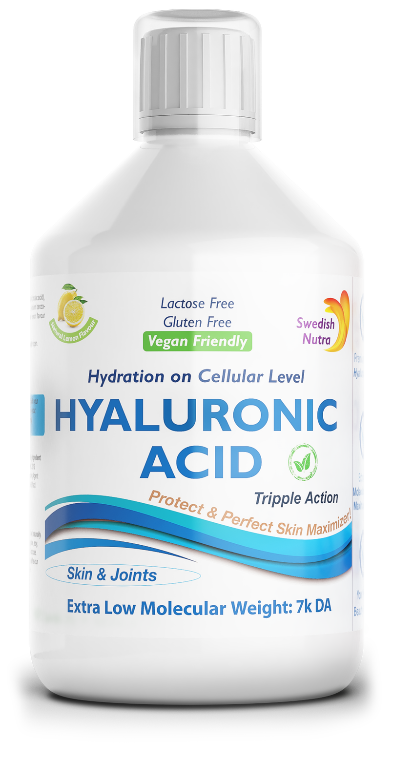 Kvapala kyselina hyalurónová 100 mg - výživa na bunkovej úrovni - 500 ml