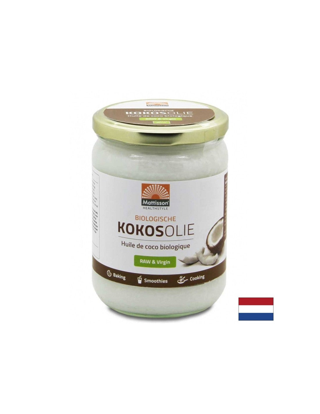 100% kokosový olej (surový, za studena) organický, 500 ml