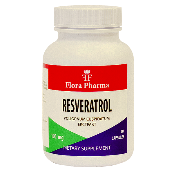 Resveratrol 100 mg / 60 kapsúl, 60 dávok / flóra Pharma