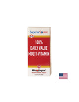 Multivitamíny - 100% denná hodnota multivitamínu, 100 sublingválnych tabliet <tc>Superior Source</tc>