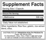 100% čistý L -metionín 500 mg - 30 kapsúl